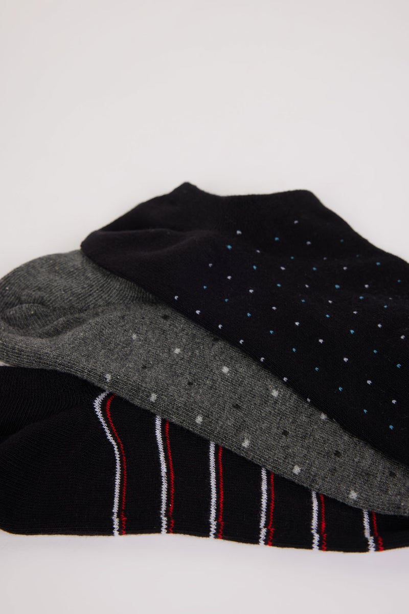 DeFacto Multicolour Man Man Striped 3 piece Step Socks Casual - Image 5